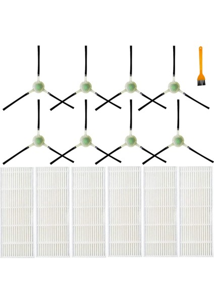 Hepa Filtre Yan Fırça Setleri Ömür Boyu K2 K4 M210 M210S M210B M213 Robot Süpürge (Yurt Dışından)