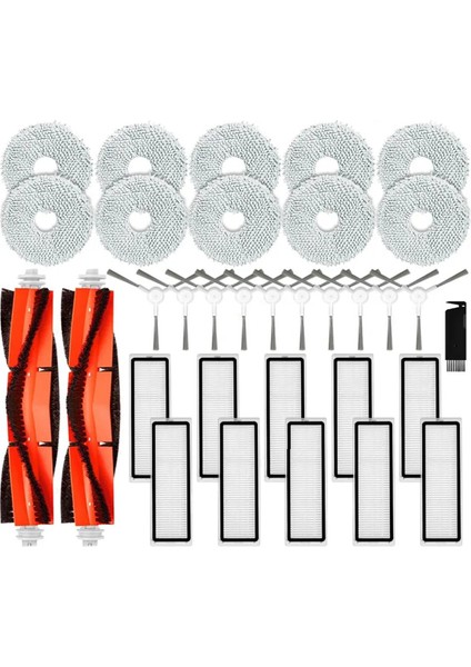 Robotlu Vakum Için S10+ / S10 Plus B105 Yedek Parça Aksesuarları Ana Yan Fırça Hepa Filtre Paspas Bezi Bez (Yurt Dışından)