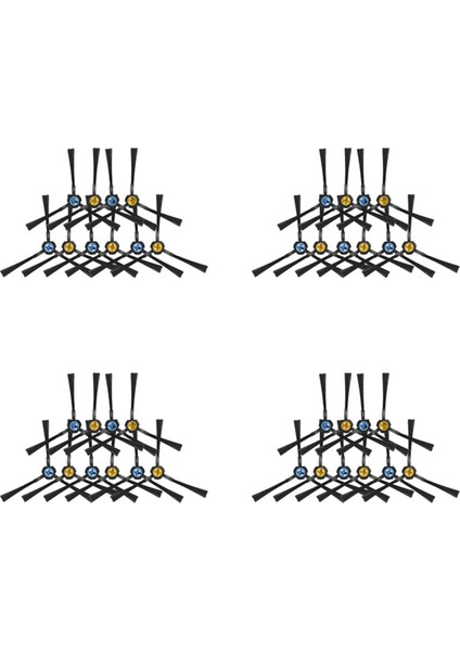 40 Adet Robotlu Süpürge Yan Fırça V8 V8S X750 A7 X800 X785 V80 Robotik Elektrikli Süpürge Parçaları Aksesuarları (Yurt Dışından)