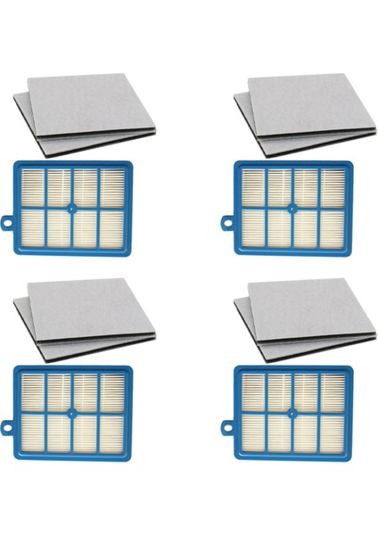 4 Adet Hepa Filtre + 8 Adet Motor Pamuk Filtre EFH12W AEF12W FC8031 EL012W FC9080 FC9088 (Yurt Dışından)