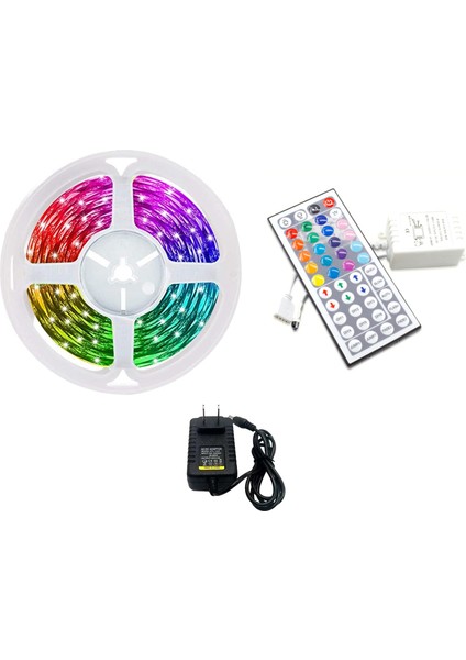 5m Rgb LED Işık Şeridi 3528 300 LED Su Geçirmez Işık 44 Anahtar Uzaktan + 2A Trafo Yatak Odası Mesih Için (Abd Tak) (Yurt Dışından)