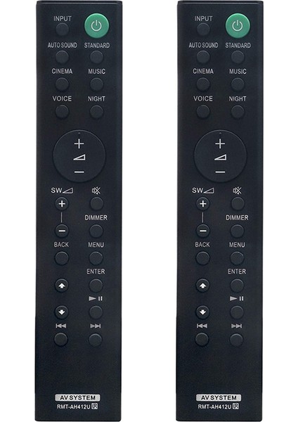 2x -AH412U Uzaktan Kumanda Ev Sineması Soundbar'ı Için Değiştirildi HT-S700RF HT-S500RF SA-WS500RF -SS500RF -S500RF (Yurt Dışından)