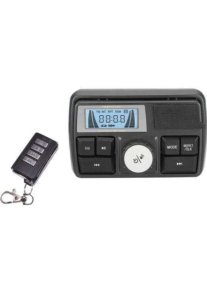 Motosiklet Ses Mp3 Radyo Stereo Hoparlörler Bluetooth Su Geçirmez Fm 5 Eq Fonksiyonları LCD Ekran Usb/sd/tf (Yurt Dışından)