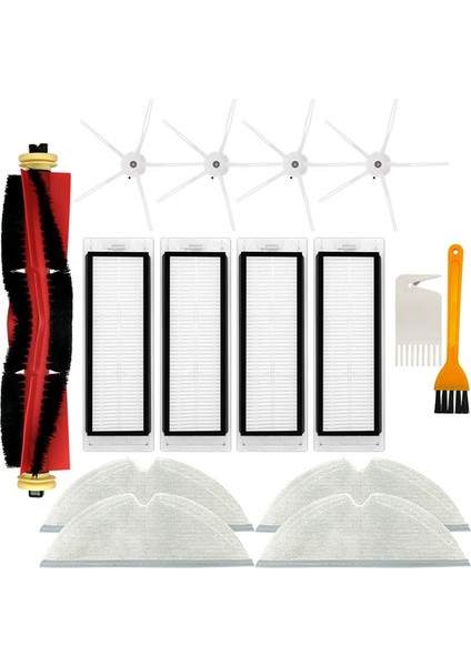 S5 / S5 Max / S6 / S6 Maxv / S6 Için Saf Robot Yedek Parça Aksesuarları Ana Yan Fırça Hepa Filtre Paspas (Yurt Dışından)