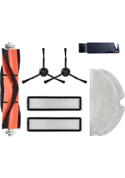 Yıkanabilir Sarf Malzemeleri L600 Robotlu Süpürge Parça Setleri Yedek Silindir Yan Fırça Filtreleri Paspas Paçavra Bezi (Yurt Dışından)