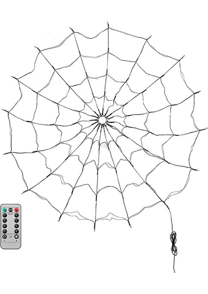 Cadılar Bayramı Süslemeleri Işık 5ft Örümcek Ağı Işıkları, 70 LED 8 Mod Suya Dayanıklı Mor Işık (Yurt Dışından)