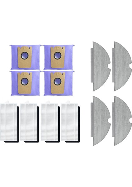 Robovac L35 Hibrit+ / LR30 Hibrit+ Hepa Filtre Paspas Bezleri Bez Robot Süpürgeler Yedek Yedek Parça Aksesuarı (Yurt Dışından)