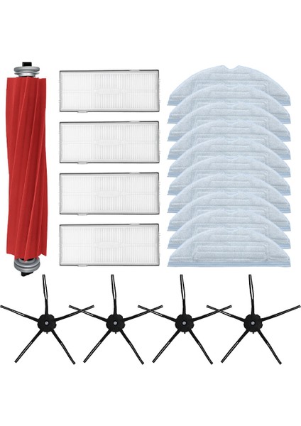 19 Adet Yedek Ana Fırça Paspas Hepa Filtre Yan Fırça S7 T7 T7S Plus Elektrikli Süpürge Yedek Parçaları (Yurt Dışından)
