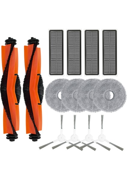 W20 Pro Ultra RLW32LE Yedek Yedek Parça Aksesuarları Ana Yan Fırça Hepa Filtre Paspas Pedi (Yurt Dışından)