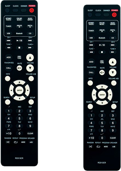 2x Uzaktan Kumanda RC013CR CD Alıcısı Için Değiştirildi MCR611 MCR611U M-CR611 M-CR611U Aksesuarları (Yurt Dışından)