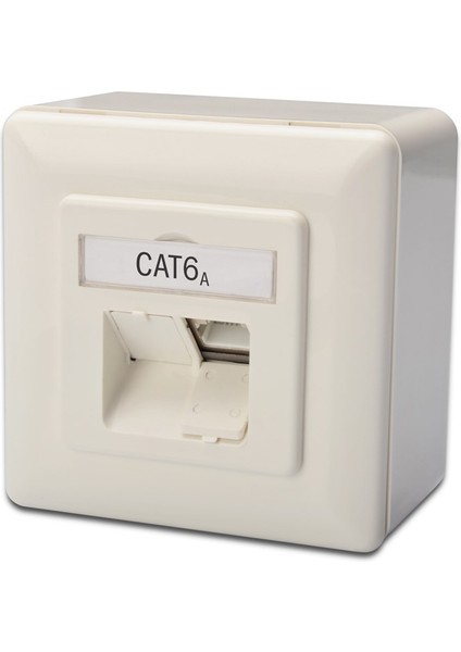Digitus Sıva Üstü İkili RJ-45 Priz, CAT. 6A Class EA, Shielded (Zırhlı), 2 x RJ45