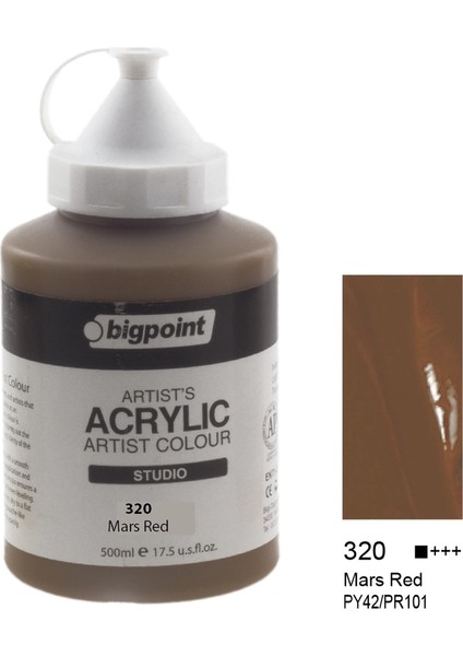 Akrilik Boya 500 ml Mars Red 320