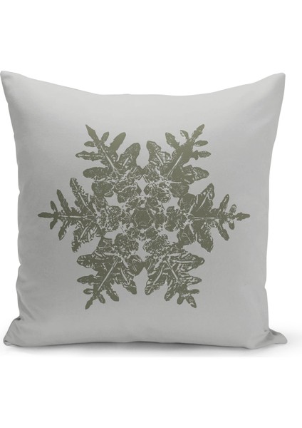 Yılbaşı Christmas Deseni Çift Taraflı Dijital Baskılı Kırlent Kılıfı