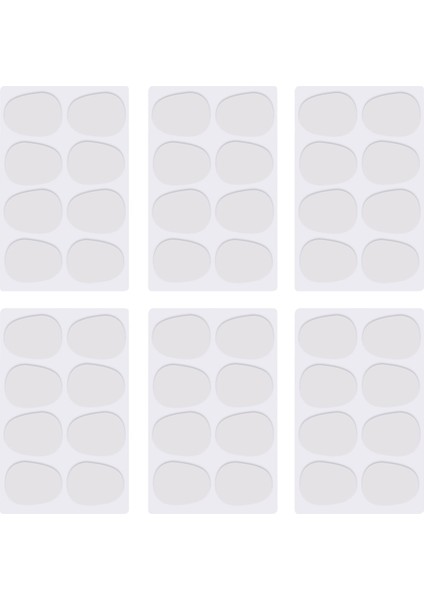 48 Adet Alto/tenor Saksafon Saksafon Ağızlık Yamalar Pedleri Minderler 0.8mm --- Saydam (Yurt Dışından)