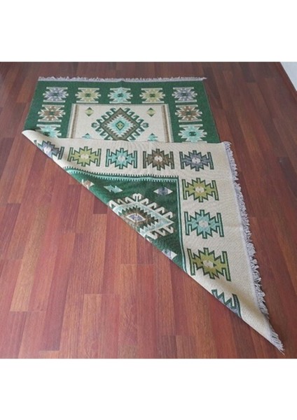 Çift Taraflı Eşme Desen Antik Kilim