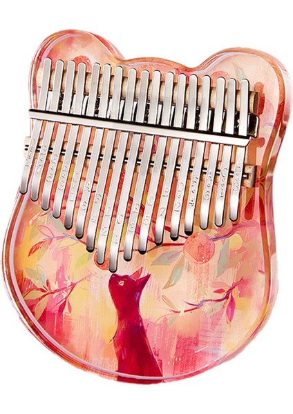 21 Thumbhard Kalimba Akrilik Kristal Şeffaf Parmak Qin Enstrüman Acemi Için Müzik Enstrümanı Aksesuarları (Yurt Dışından)