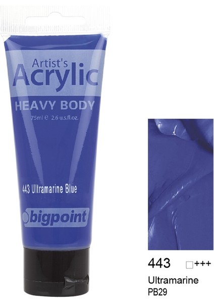 Akrilik Boya 75 ml Ultramarine Blue 443