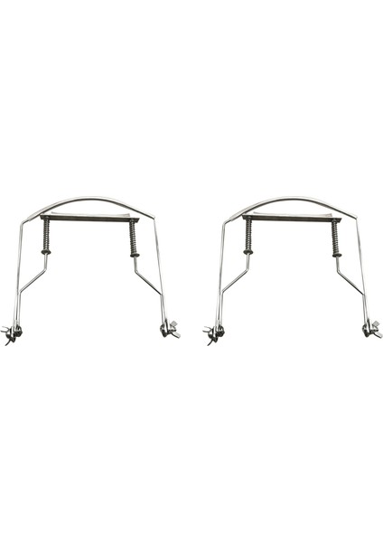 2x Armonika Boyun Tutucu 10 Delikli Ağız Standı Harmonik Raf - Gümüş (Yurt Dışından)