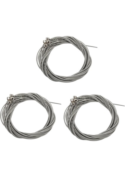 12 Adet Paslanmaz Çelik Bas Dizeleri Parçaları Aksesuarları Gitar Teli Gümüş Kaplama Ölçer Müzik (Yurt Dışından)