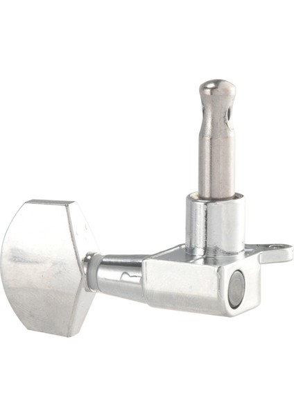 Parça Gümüş Akustik Gitar Makine Kafaları Topuzlar Gitar Tel Tuning Peg Tuner (Sol Için 3 + Sağ Için 3) (Yurt Dışından)