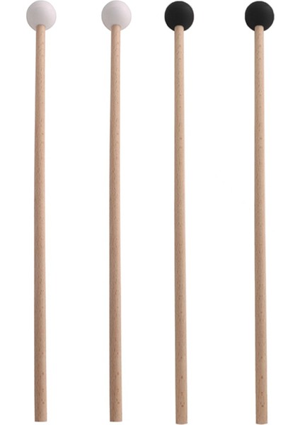 2 Çift Kauçuk Baget Vurmalı Çalgı Parçaları Ksilofon/marimba Tokmaklar Çekiç-3 Kauçuk Kafa (Yurt Dışından)