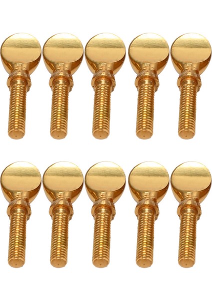 Altın Bakır Klarnet Saksafon Sax Boyun Sıkma Vidaları Soprano Tenor Nefesli Enstrüman Parçaları 10'lu Paket (Yurt Dışından)