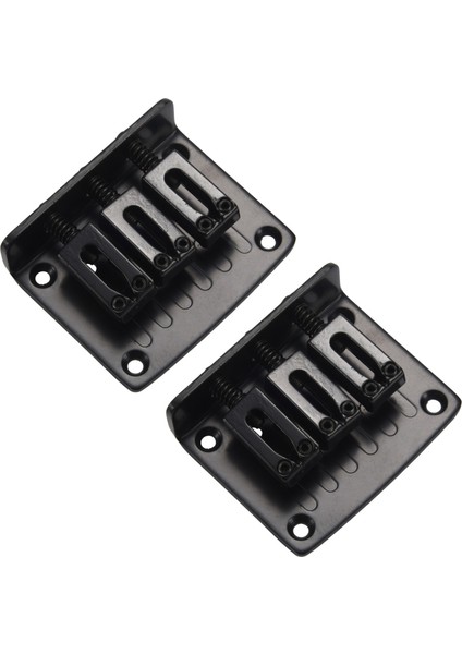 Puro Kutusu Gitarlar ve Daha Fazlası Için 2x 3 Telli Siyah Üstten Yüklemeli Sert Kuyruk Köprüsü (Yurt Dışından)