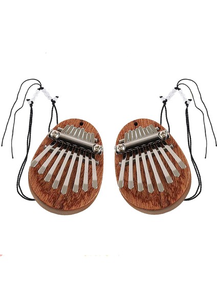 2 Adet Kalimba Başparmak Piyano 8 Anahtar Mini Başparmak Piyano Parmak Piyano Mini Kalimba Başparmak Piyano Çocuk Yetişkin Enstrüman Aksesuarı (Yurt Dışından)