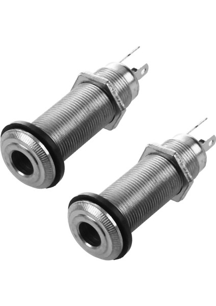 Elektro Gitar Bas Için 2x 1/4 Inç Krom Silindir Gömme Montaj (Yurt Dışından)