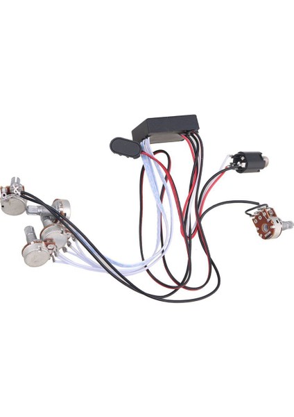 Aktif Pikap Için Preamp 3 Bant Ekolayzer Eq Harness Gitar Bas Tonu Kontrol Sistemi (Yurt Dışından)