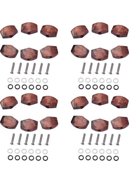 24 Adet/takım Gitar Tuning Peg Düğmeleri, Tuning Pegs Topuzlar Makine Kafaları Gitar Için Düğmeler (Yurt Dışından)
