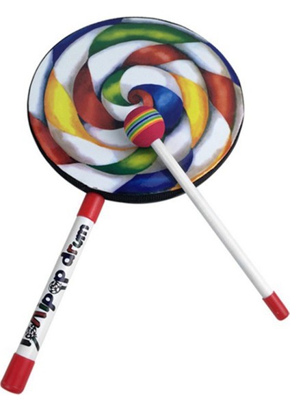 Orff Instruments Lolipop Davul 10 Inç Dans Sahne Vurmalı Çalgılar El Davul Okul Öncesi Eğitim Oyuncaklar (Yurt Dışından)