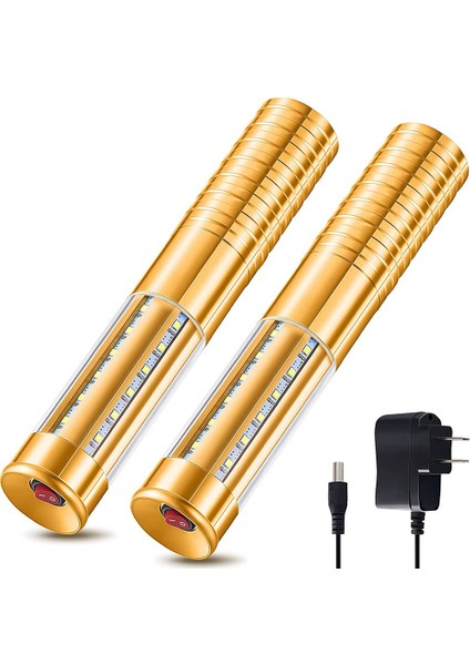 2 Adet LED Strobe Baton Işık LED Şişe Servis Işığı Yeniden Kullanılabilir LED Işık Şampanya Şişesi El Işığı Altın, Abd Tak (Yurt Dışından)