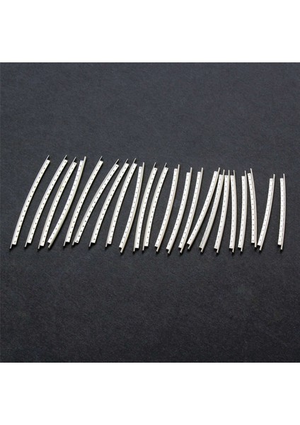 120 Adet Paslanmaz Çelik Gitar Perde Teli 24 Klavye Perdesi 2.7mm Akustik Gitar Parçaları Için (Yurt Dışından)