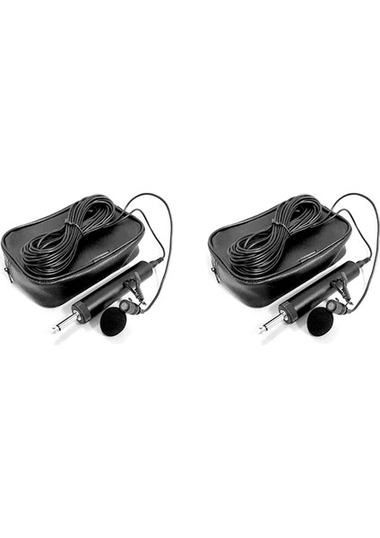 2x 6.5mm Mikrofon Mikrofon Saksafon Keman Müzik Aleti Çevre Dostu Yaka Yaka Mikro (Yurt Dışından)