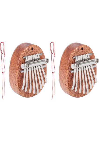 2x8 Anahtar Mini Kalimba Nefis Parmak Başparmak Piyano Marimba Müzikal Iyi Aksesuar Kolye Hediye (Yurt Dışından)