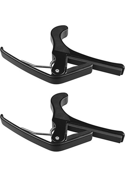 2x Premium Hızlı Değişim Halk Akustik Elektro Gitar Banjo Tetik Capo Anahtar Kelepçe (Yurt Dışından)