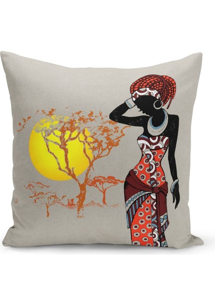 Çift Taraflı Dijital Baskı Kırlent Kılıfı