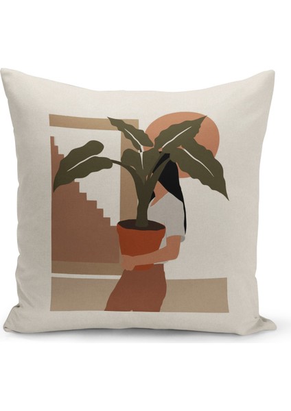 Çift Taraflı Dijital Baskı Kırlent Kılıfı