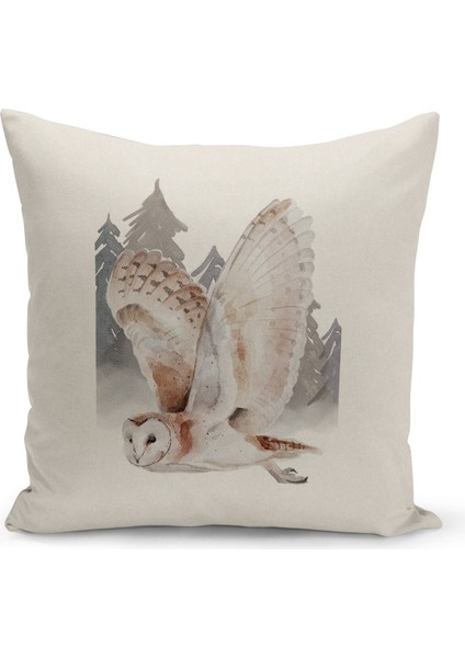 Yılbaşı Christmas Deseni Çift Taraflı Dijital Baskılı Kırlent Kılıfı