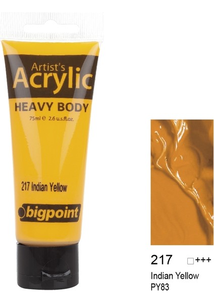 Akrilik Boya 75 ml Indian Yellow 217