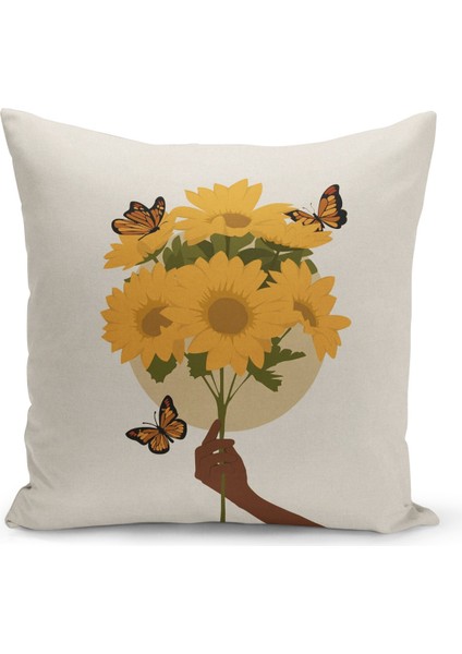 Çift Taraflı Dijital Baskı Kırlent Kılıfı