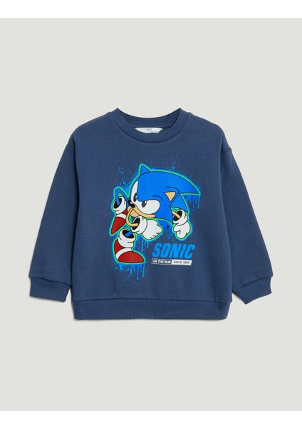 Sonic The Hedgehog™ Yuvarlak Yaka Sweatshirt