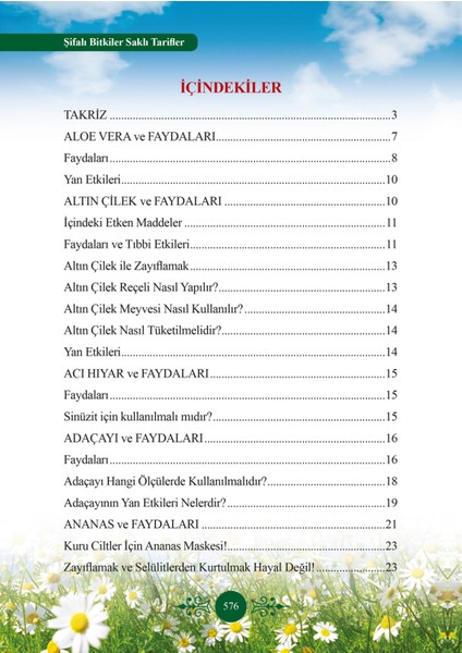 Şifalı Bitkiler Saklı Tarifler