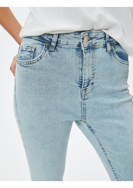 Dar Paça Yüksek Bel Kot Pantolon - Carmen Skinny Jeans indirimleri