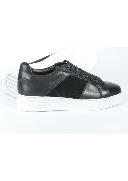 Rossini Model Deri El Yapımı Erkek Siyah Sneaker