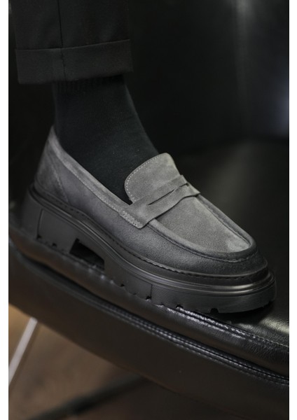 Ramonelli Model Deri El Yapımı Erkek Gri Casual Ayakkabı fırsatları