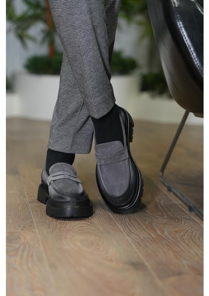 Ramonelli Model Deri El Yapımı Erkek Gri Casual Ayakkabı indirimleri