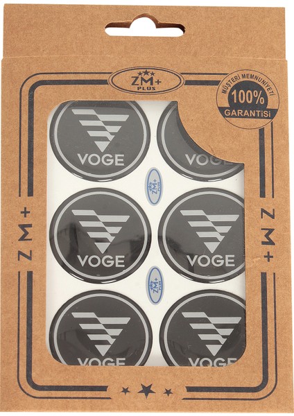 Voge Metalize Koruma Takozu Damla Etiket Sticker Çap Ø39.00MM