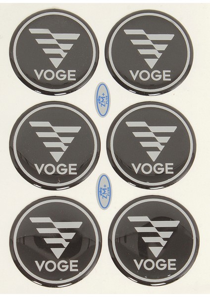 Voge Metalize Koruma Takozu Damla Etiket Sticker Çap Ø39.00MM